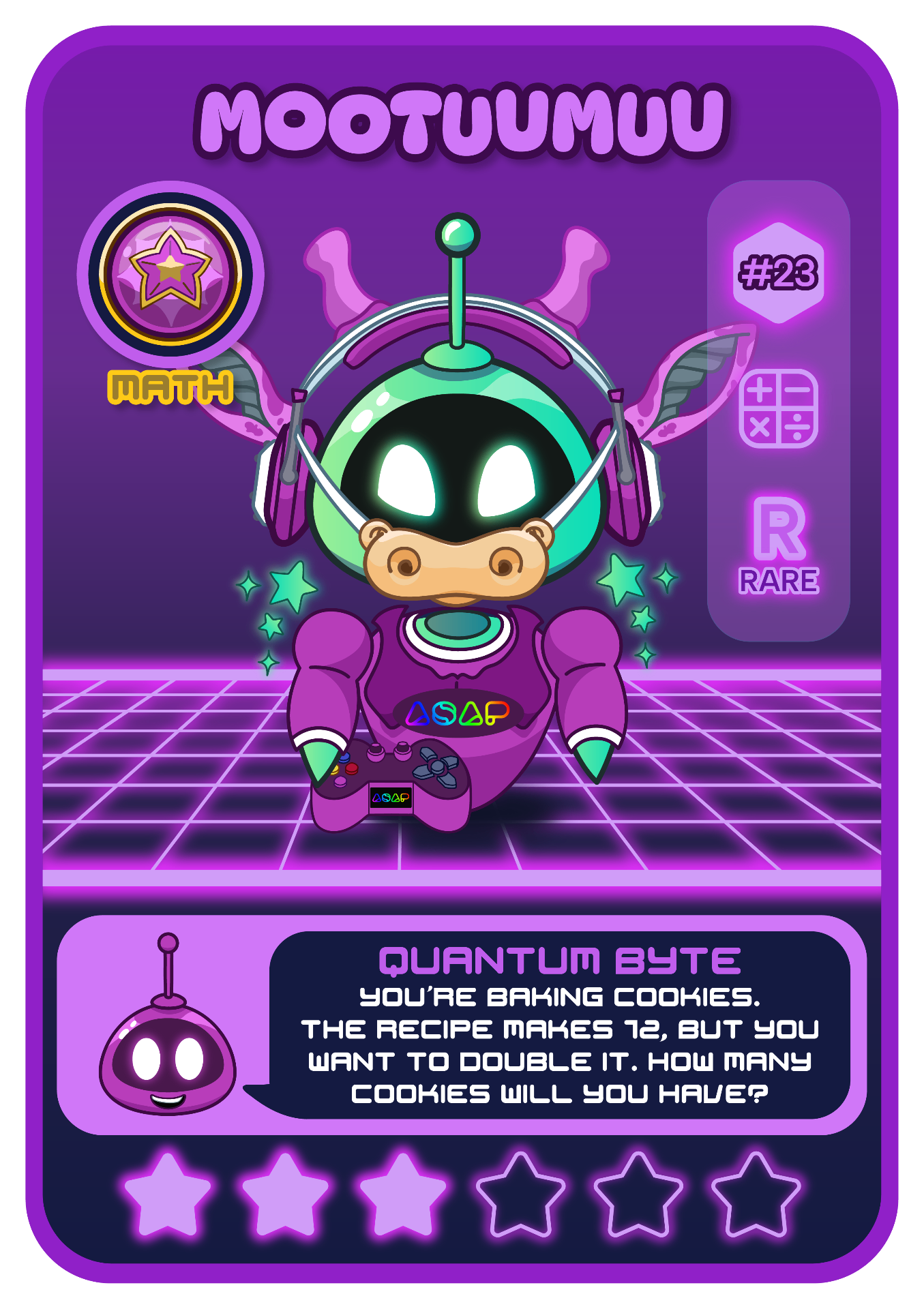 Mootuumuu, Math character card
