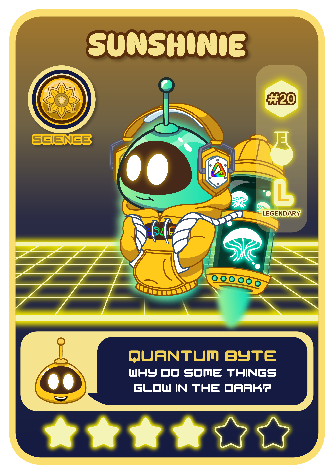 Sunshinie, Science character card